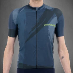 Carnac Men's Brosse Short Sleeve Jersey / Blue -Best Bike Shop CLCABSSJB P3