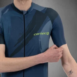Carnac Men's Brosse Short Sleeve Jersey / Blue -Best Bike Shop CLCABSSJB P5
