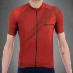 Carnac Men's Brosse Short Sleeve Jersey / Red 7 Carnac Men's Brosse Short Sleeve Jersey / Red -Best Bike Shop CLCABSSJR P3