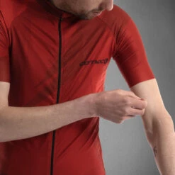 Carnac Men's Brosse Short Sleeve Jersey / Red 9 Carnac Men's Brosse Short Sleeve Jersey / Red -Best Bike Shop CLCABSSJR P5