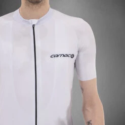 Carnac Men's Meteo Short Sleeve Jersey / White 9 Carnac Men's Meteo Short Sleeve Jersey / White -Best Bike Shop CLCAMSSJW P5