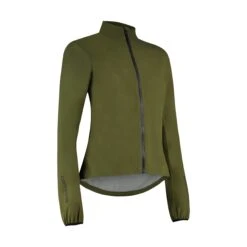 Carnac Women's Olive Waterproof Cycling Rain Jacket -Best Bike Shop CLCAWRJWOL P3 01
