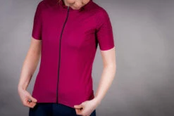 Carnac Women's Short Sleeve Jersey / Burgundy -Best Bike Shop CLCAWSSJBUR P10