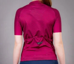 Carnac Women's Short Sleeve Jersey / Burgundy -Best Bike Shop CLCAWSSJBUR P8