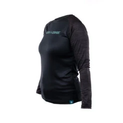 On-One Raglan Long Sleeve Trail Jersey Women’s Charcoal -Best Bike Shop CLOORLSTJWC P3 01
