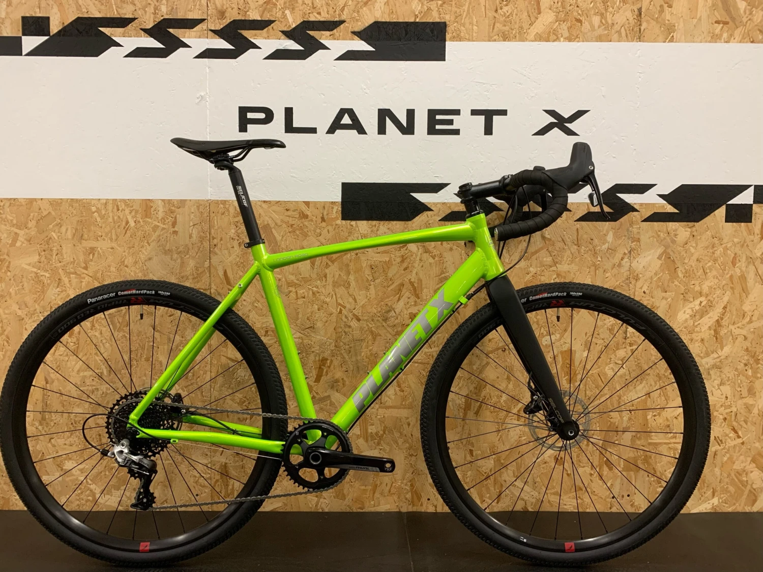 Planet X London Road Gravel Edition SRAM Rival 1 Bike - Large - Zesty Lime 1 Planet X London Road Gravel Edition SRAM Rival 1 Bike - Large - Zesty Lime