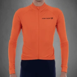 Carnac Men's Long Sleeve Cycling Jersey -Best Bike Shop Long sleave jersey orange model
