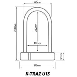 Zefal K-Traz U13 Bicycle U-Lock -Best Bike Shop zl340 02